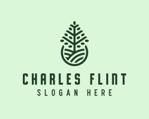 Seedling Tree Plant logo design