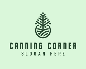 Seedling Tree Plant logo design