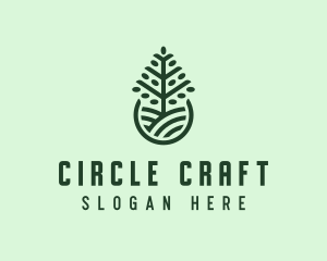 Seedling Tree Plant logo design