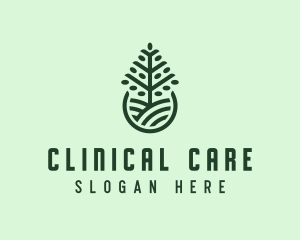 Seedling Tree Plant logo design