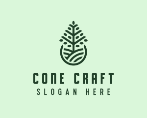 Seedling Tree Plant logo design