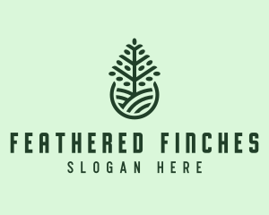 Seedling Tree Plant logo design