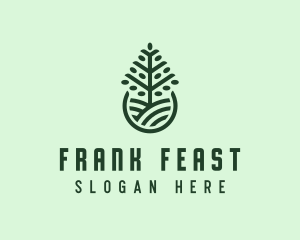 Seedling Tree Plant logo design