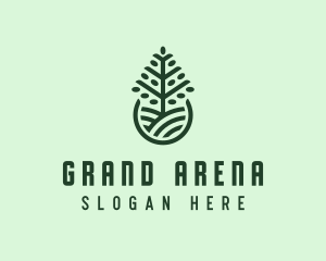 Seedling Tree Plant logo design