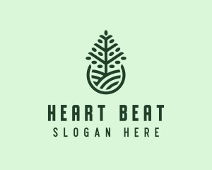 Seedling Tree Plant logo design