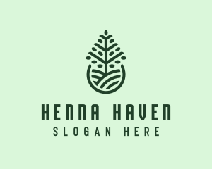 Seedling Tree Plant logo design