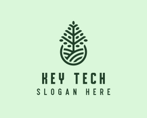 Seedling Tree Plant logo design