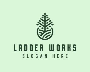 Seedling Tree Plant logo design