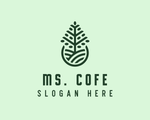 Seedling Tree Plant logo design