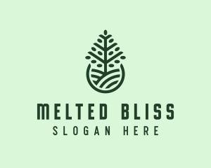 Seedling Tree Plant logo design