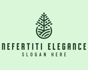 Seedling Tree Plant logo design