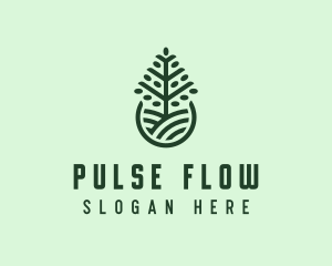 Seedling Tree Plant logo design