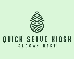 Seedling Tree Plant logo design