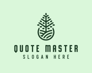 Seedling Tree Plant logo design