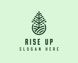 Seedling Tree Plant logo design