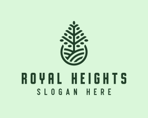 Seedling Tree Plant logo design