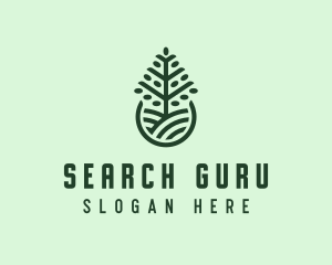 Seedling Tree Plant logo design