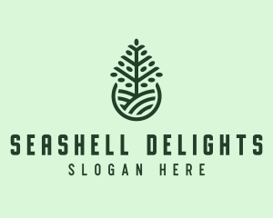 Seedling Tree Plant logo design