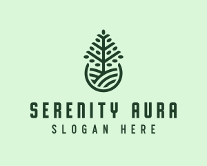 Seedling Tree Plant logo design