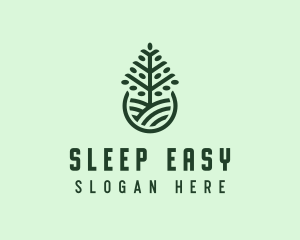 Seedling Tree Plant logo design