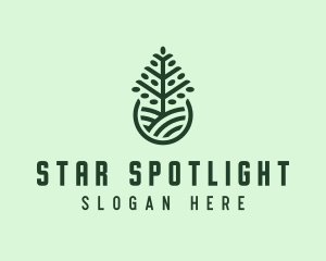 Seedling Tree Plant logo design