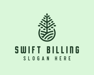 Seedling Tree Plant logo design