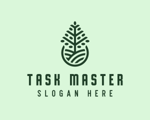 Seedling Tree Plant logo design