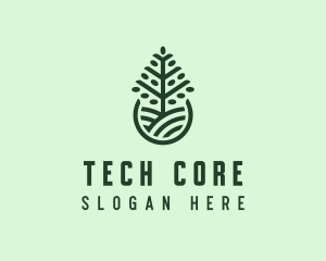 Seedling Tree Plant logo design