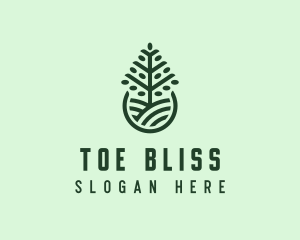 Seedling Tree Plant logo design