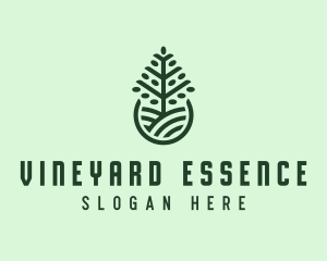 Seedling Tree Plant logo design