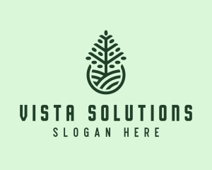 Seedling Tree Plant logo design