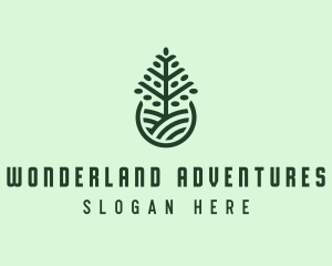 Seedling Tree Plant logo design