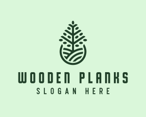 Seedling Tree Plant logo design