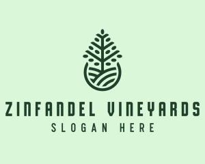 Seedling Tree Plant logo design