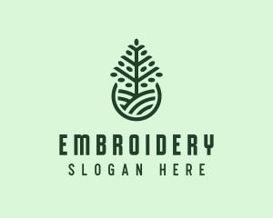 Seedling Tree Plant logo design