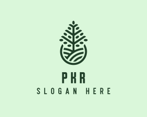 Seedling Tree Plant logo design