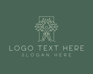 Human - Nature Human Tree logo design