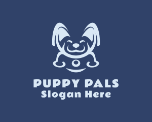 Cute Puppy Pet Shop logo design