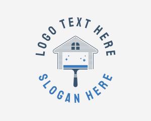 Squeegee - House Wiper Cleaning logo design