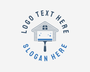 Wiper - House Wiper Cleaning logo design