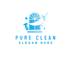 Squeegee Window Cleaning logo design