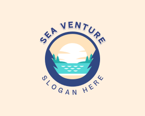 Sea Travel Tourism logo design