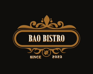 Fancy Restaurant Bistro logo design