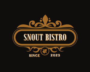 Fancy Restaurant Bistro logo design