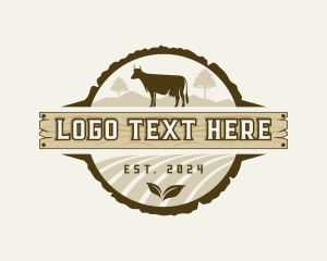 Barn - Cow Pasture Agriculture logo design