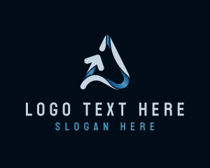 Studio - Generic Arrow Business Letter A logo design