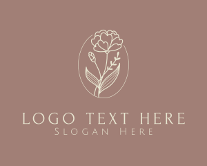 Floristry - Aesthetic Flower Plant logo design