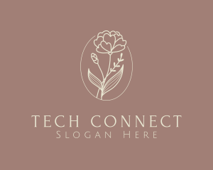 Aesthetic Flower Plant Logo