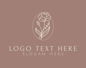 Bridal - Aesthetic Flower Plant logo design