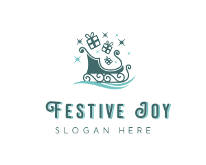 Christmas - Christmas Holiday Sled logo design